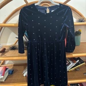 GAP Blue Silver Star velvet Dress